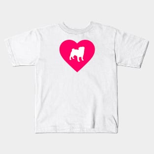 I Heart Pugs Kids T-Shirt